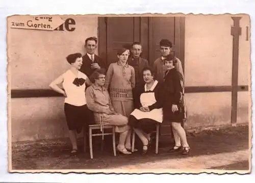 Foto Ak Niederwartha 1929 Dresden Personen Angestellte