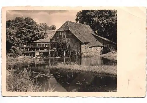 Echtfoto Ak Wassermühle bei Magdeburg 1946