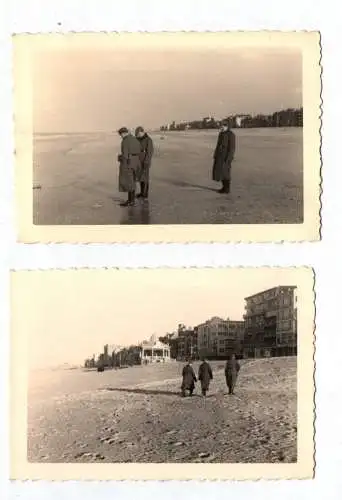 3 x Foto De Panne Belgien 2 Wk Soldaten am Strand