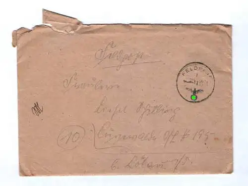 Feldpostbrief M 08614 E Marine Artillerie Libau 1944