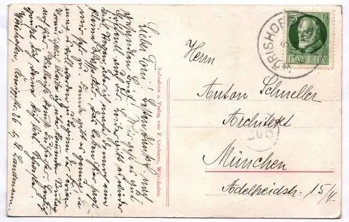 Ak Gruß aus Wörishofen Wasserlaufen 1904