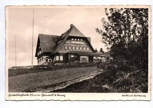Ak Hindenburgbaude in Grunwald bei Reinerz Schlesien