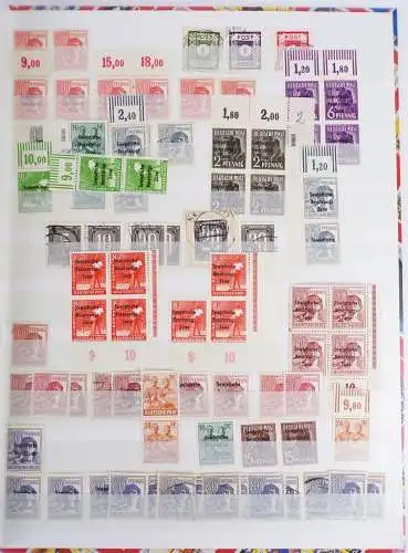 Briefmarkenalbum SBZ AM Post DDR Köpfe Alliierte Besatzung Gestempelt Postfrisch