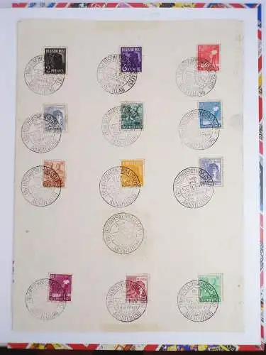 Briefmarkenalbum SBZ AM Post DDR Köpfe Alliierte Besatzung Gestempelt Postfrisch