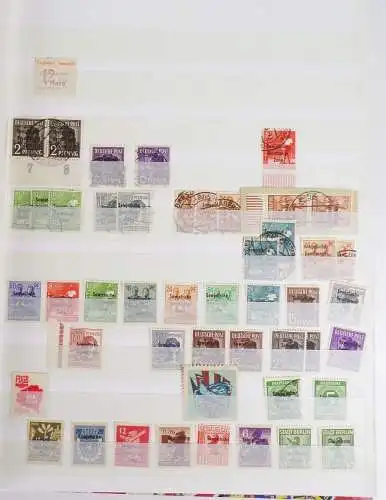 Briefmarkenalbum SBZ AM Post DDR Köpfe Alliierte Besatzung Gestempelt Postfrisch