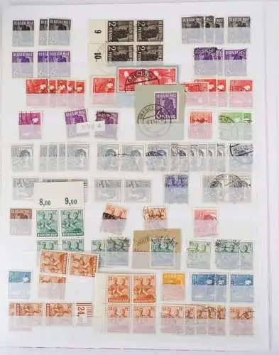 Briefmarkenalbum SBZ AM Post DDR Köpfe Alliierte Besatzung Gestempelt Postfrisch