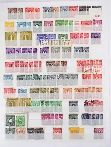 Briefmarkenalbum SBZ AM Post DDR Köpfe Alliierte Besatzung Gestempelt Postfrisch