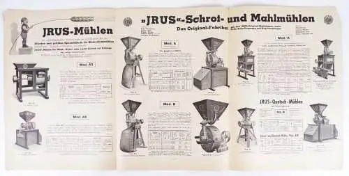 Reklame Prospekt Urus Mühlen 1938 Landwirtschaft
