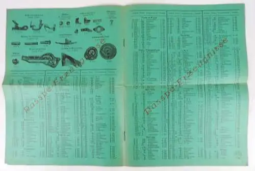 Solingen Rasspe Reklame Prospekt Sonderliste Juni 1934