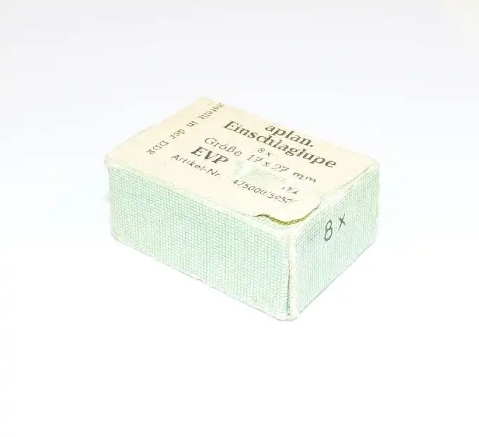 Carl Zeiss Jena Lupe 8 x Einschlaglupe mit OVP  1