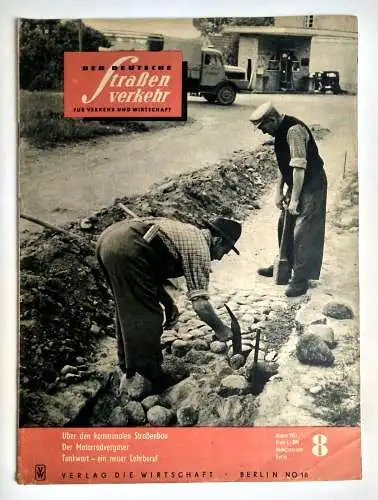 DDR Zeitschrift Der Deutsche Straßenverkehr 1957 Nr. 8 Der Motorradvergaser