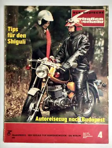 Der Deutsche Straßenverkehr DDR 1974 Nr.4 Autoreisezug nach Budapest Zeitschrift