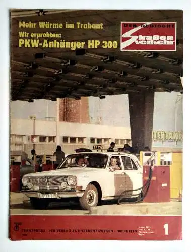 Der Deutsche Straßenverkehr 1973 Nr. 1 Mehr Wärme im Trabant - Anhänger HP 300
