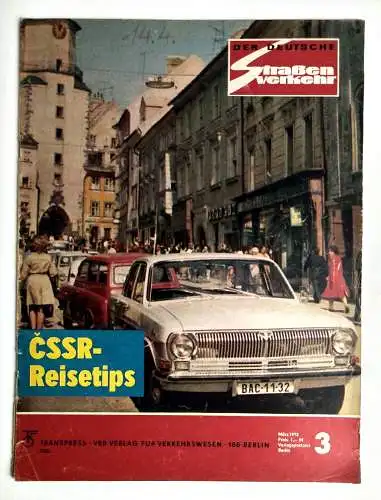 Der Deutsche Straßenverkehr 1972 Nr. 3 DDR Zeitschrift CSSR Reisetips