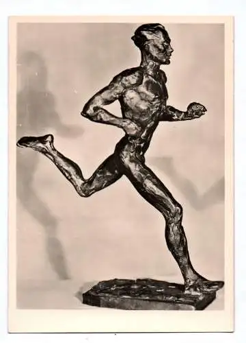 Foto Ak Renee Sintenis Der Läufer Nurmi Aus dem Sintenis-Buch Deutsche Kunst