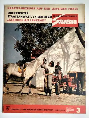 Zeitschrift Der Deutsche Straßenverkehr 1966 Nr.3 Kraftfahrzeuge Leipziger Messe