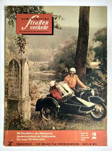 Der Deutsche Straßenverkehr 1962 Nr. 2 Mit Standlicht in der Dämmerung DDR Heft