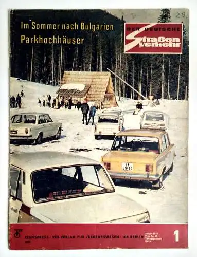 Der Deutsche Straßenverkehr 1975 Nr. 1 Zeitschrift Im Sommer nach Bulgarien