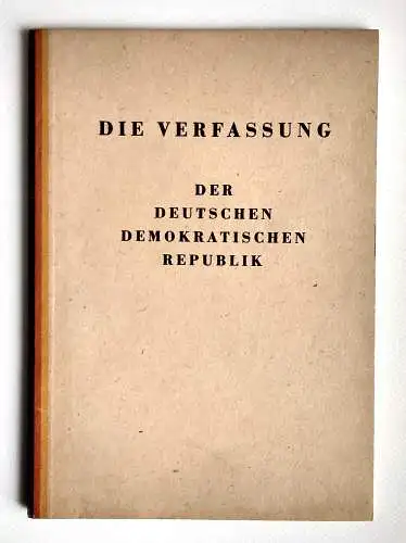 Die Verfassung Der Deutschen Demokratischen Republik Broschüre DDR