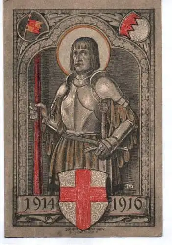 Ak Deutsches Rotes Kreuz 1916 Bayern Ritter