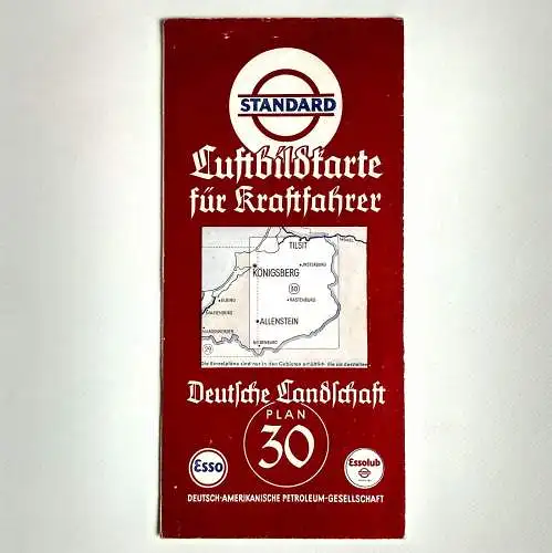 Esso Standard Luftbildkarte Plan 30 Tilsit Königsberg Allenstein Ostpreußen