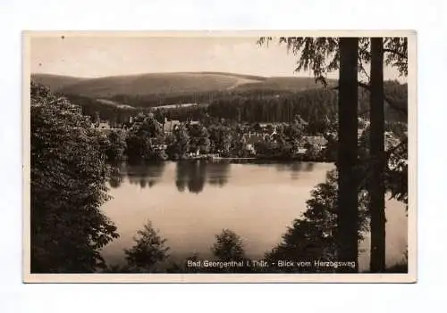 Foto Ak Bad Georgenthal in Thüringen Blick vom Herzogsweg 1930
