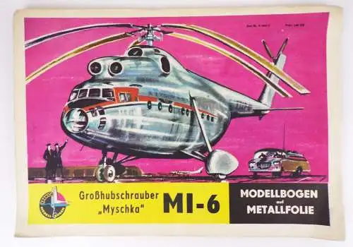 Kranich Modellbogen Großhubschrauber Myschka MI-6