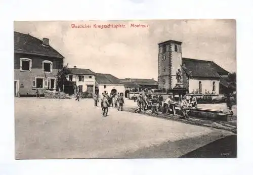 Ak Westlicher Kriegsschauplatz Montreux 1915 Feldpostkarte