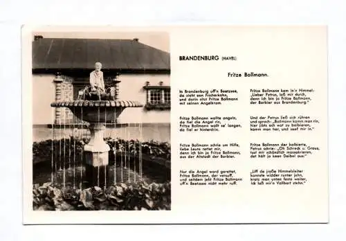 Ak Brandenburg Havel Fritze Bollmann 1960 DDR