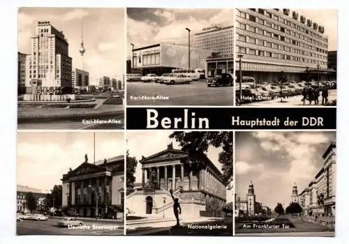 Ak Berlin Karl Marx Allee 1970 Deutsche Staatsoper Hotel unter den Linden