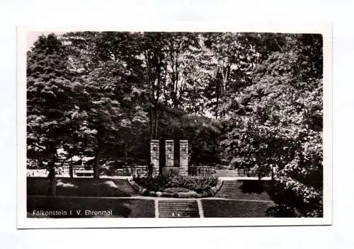 Foto Ak Falkenstein im Vogtland Ehrenmal Denkmal