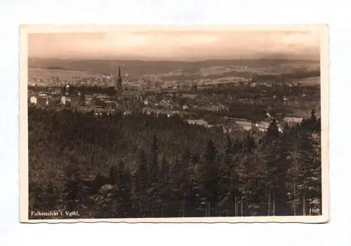 Foto Ak Falkenstein im Vogtland Gesamtansicht