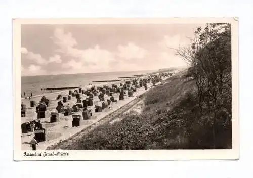 Foto Ak Ostseebad Graal Müritz 1956 Strand Strandkörbe