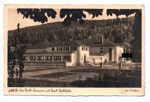 Foto Ak Festhalle der Stadt Ilmenau mit Park-Gaststätte