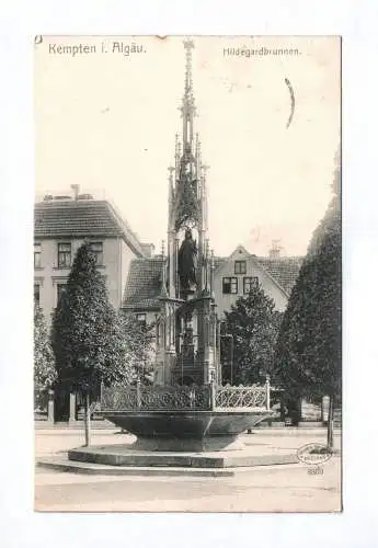 Ak Kempten im Algäu Hildegardbrunnen