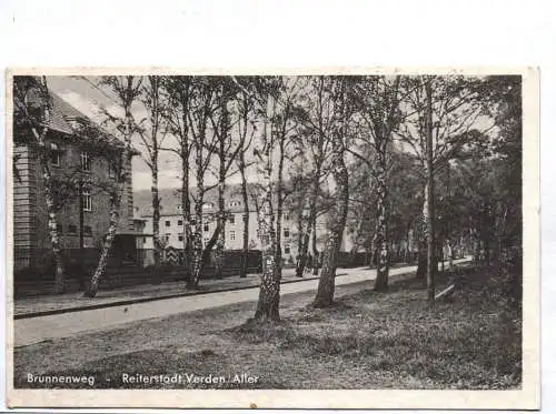 Ak Reiterstadt Verden Aller Brunnenweg 1942