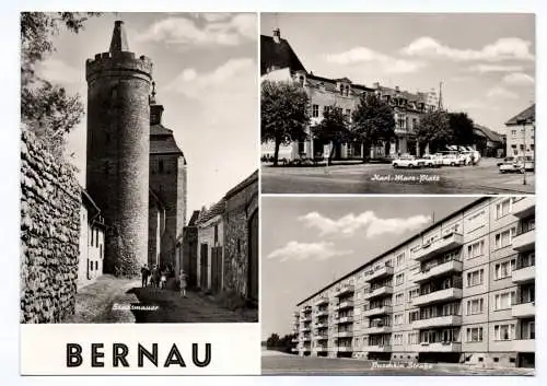 Ak Bernau Karl Marx Platz 1972 Puschkin Straße