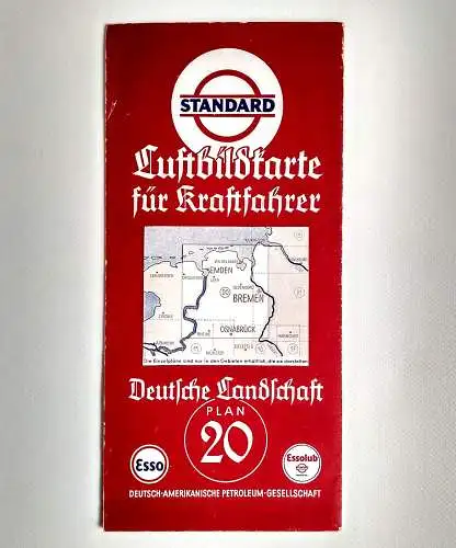 Luftbildkarte für Kraftfahrer Plan 20 Nordseeküste Niedersachsen Esso
