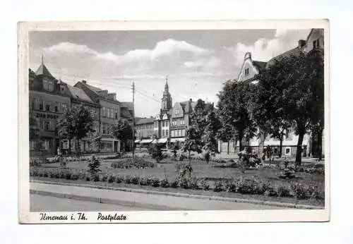 Ak Ilmenau in Thüringen Postplatz 1941