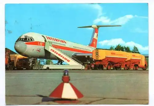 Ak Interflug Turbinenluftstrahlverkehrsflugzeug 1974 Berlin Flugzeug