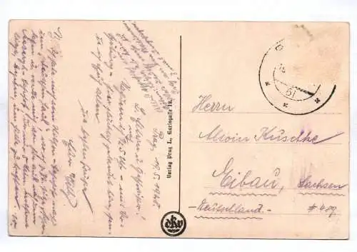 Ak Saarburg Lothringen Langestraße 1917 Feldpost