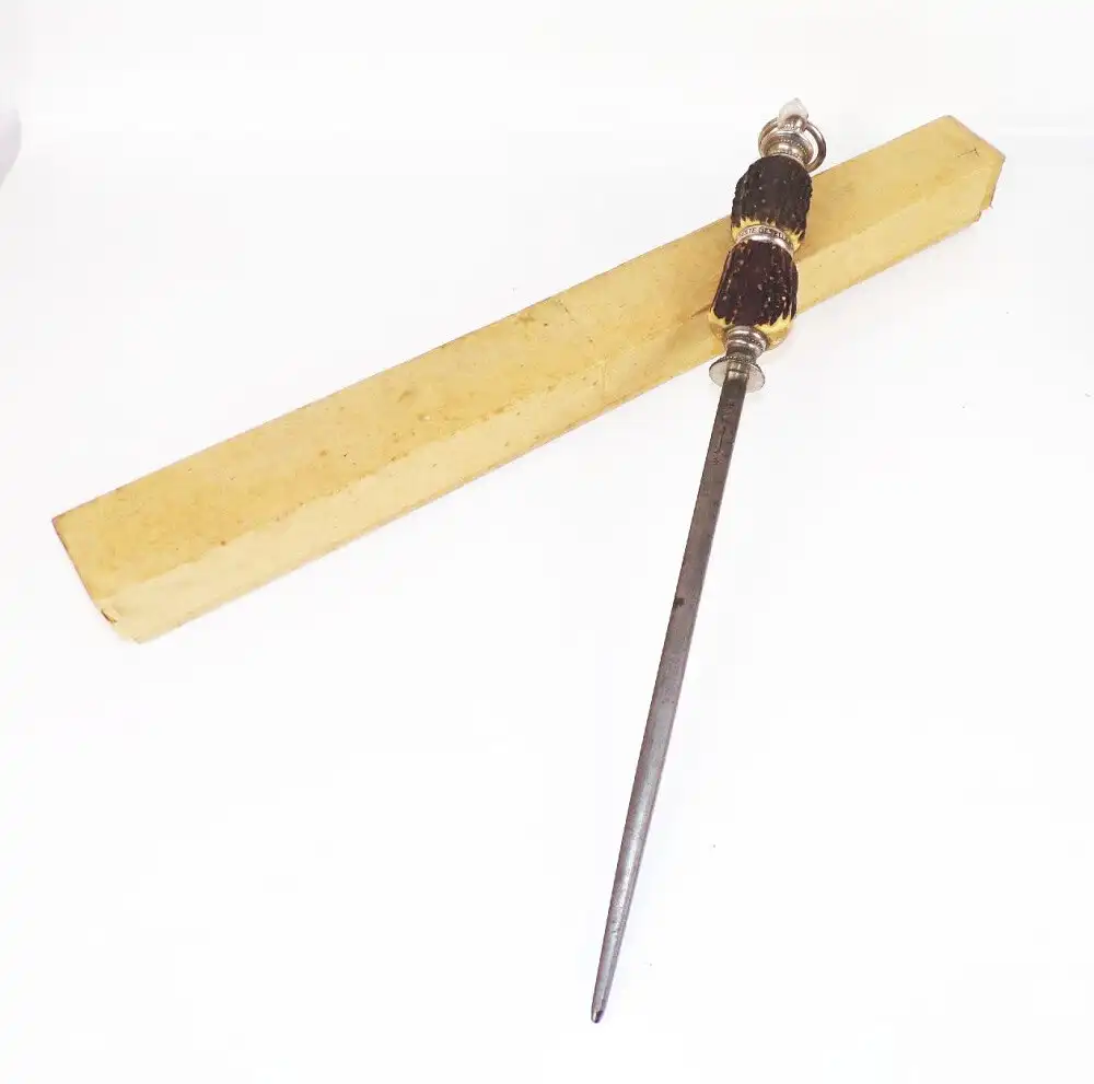 Alter Dick Wetzstahl Bestes Gesellenstück Messerschärfer mit Karton  0