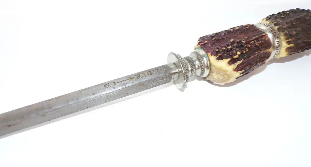 Alter Dick Wetzstahl Bestes Gesellenstück Messerschärfer mit Karton  1