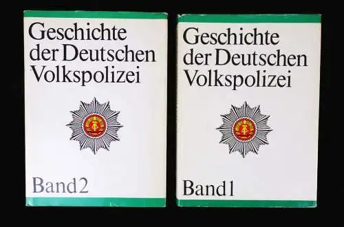 Geschichte der Deutschen Volkspolizei Band 1 und 2 DDR