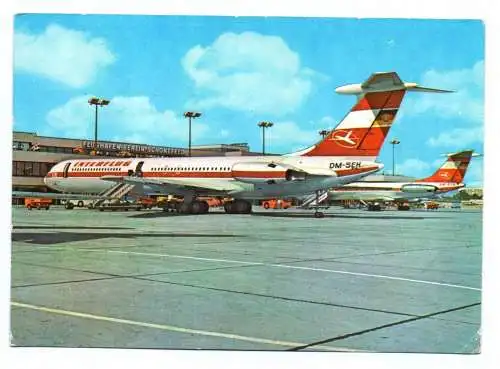 Ak Interflug Flughafen Berlin Schönefeld DDR IL62