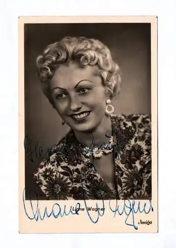 Liane Wagner Original Autogrammkarte um 1956 Echtfoto Autogramm