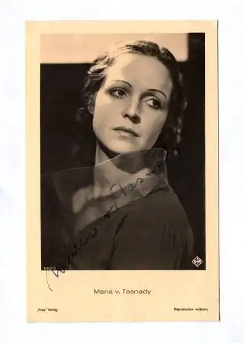 Maria v. Tasnady ufa Star um 1940 Original Autogramm Ross Verlag Autogrammkarte