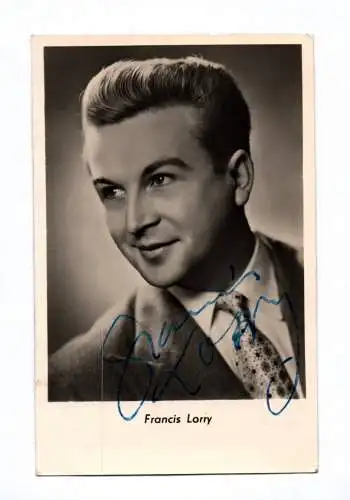 Original Autogramm Francis Lorry ufa Sar um 1940 Echtfoto