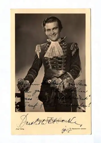 Berthold Ebbecke um 1940 ufa Star Echtfoto Original Autogrammkarte Ross Verlag