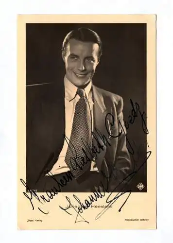Johannes Heesters Original Autogrammkarte um 1940 ufa Autogramm Ross Verlag